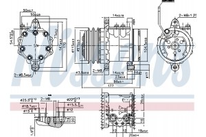 Nissens Συμπιεστής, συστ. Κλιματισμού - 89691