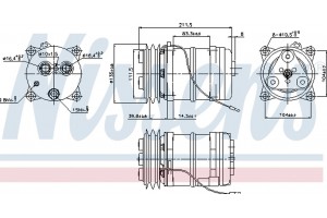 Nissens Συμπιεστής, συστ. Κλιματισμού - 899914