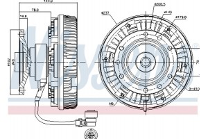 Nissens Συμπλέκτης, Βεντιλατέρ Ψυγείου - 86055