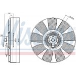 Nissens Συμπλέκτης, Βεντιλατέρ Ψυγείου - 86218