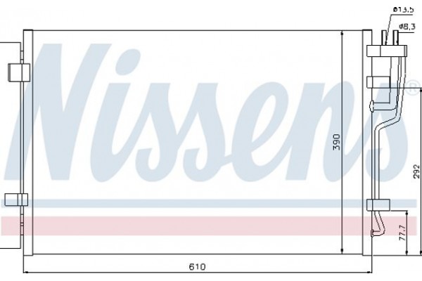 Nissens Συμπυκνωτής, σύστ. Κλιματισμού - 940006