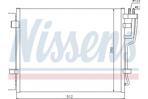 Nissens Συμπυκνωτής, σύστ. Κλιματισμού - 940007