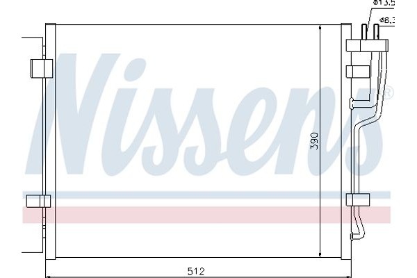 Nissens Συμπυκνωτής, σύστ. Κλιματισμού - 940007