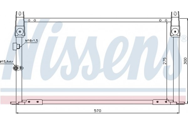 Nissens Συμπυκνωτής, σύστ. Κλιματισμού - 940018