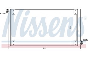 Nissens Συμπυκνωτής, σύστ. Κλιματισμού - 940025
