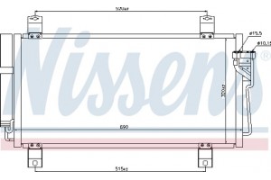 Nissens Συμπυκνωτής, σύστ. Κλιματισμού - 940032