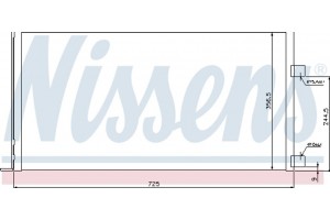 Nissens Συμπυκνωτής, σύστ. Κλιματισμού - 940034