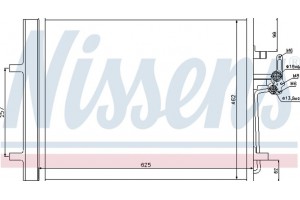 Nissens Συμπυκνωτής, σύστ. Κλιματισμού - 940044