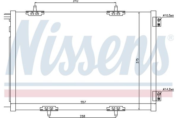 Nissens Συμπυκνωτής, σύστ. Κλιματισμού - 940055