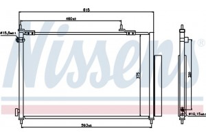 Nissens Συμπυκνωτής, σύστ. Κλιματισμού - 940062