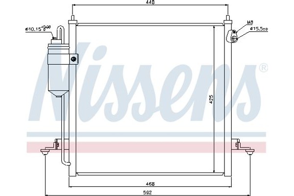 Nissens Συμπυκνωτής, σύστ. Κλιματισμού - 940068