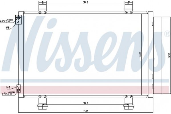 Nissens Συμπυκνωτής, σύστ. Κλιματισμού - 940079