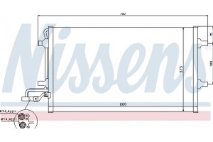 Nissens Συμπυκνωτής, σύστ. Κλιματισμού - 940086