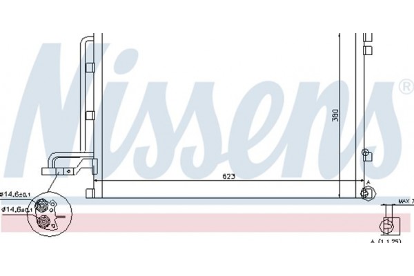 Nissens Συμπυκνωτής, σύστ. Κλιματισμού - 940087