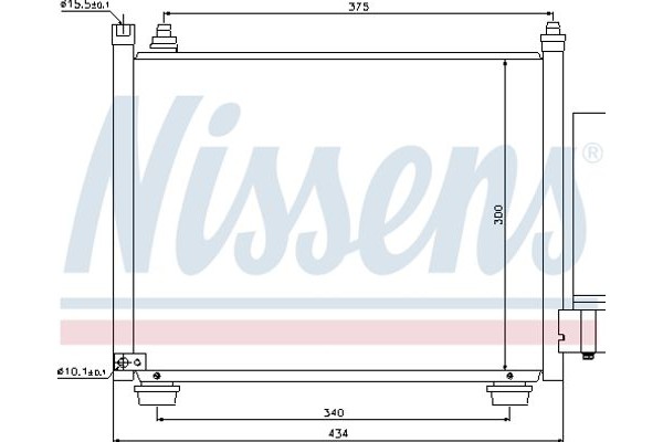 Nissens Συμπυκνωτής, σύστ. Κλιματισμού - 940092