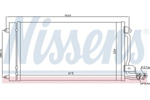 Nissens Συμπυκνωτής, σύστ. Κλιματισμού - 940093