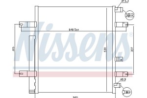 Nissens Συμπυκνωτής, σύστ. Κλιματισμού - 940094