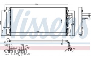 Nissens Συμπυκνωτής, σύστ. Κλιματισμού - 940099