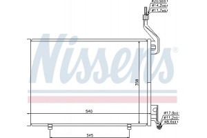 Nissens Συμπυκνωτής, σύστ. Κλιματισμού - 940107