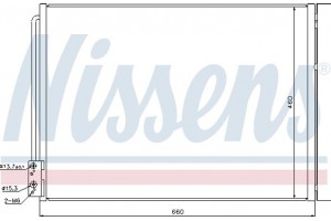 Nissens Συμπυκνωτής, σύστ. Κλιματισμού - 940110