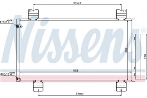 Nissens Συμπυκνωτής, σύστ. Κλιματισμού - 940113