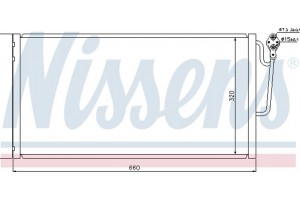 Nissens Συμπυκνωτής, σύστ. Κλιματισμού - 940118