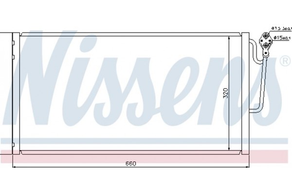 Nissens Συμπυκνωτής, σύστ. Κλιματισμού - 940118