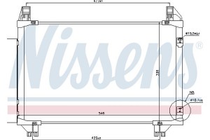 Nissens Συμπυκνωτής, σύστ. Κλιματισμού - 940130