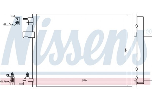 Nissens Συμπυκνωτής, σύστ. Κλιματισμού - 940134