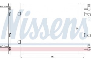 Nissens Συμπυκνωτής, σύστ. Κλιματισμού - 940147