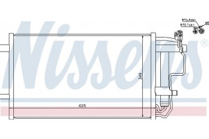 Nissens Συμπυκνωτής, σύστ. Κλιματισμού - 940149