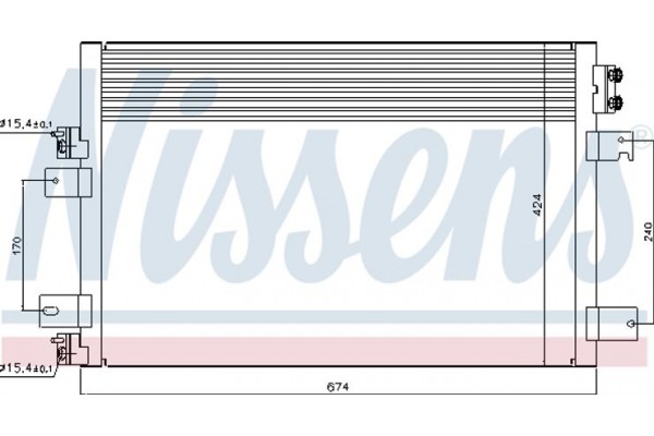 Nissens Συμπυκνωτής, σύστ. Κλιματισμού - 940151