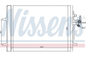 Nissens Συμπυκνωτής, σύστ. Κλιματισμού - 940155