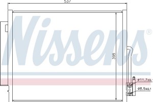 Nissens Συμπυκνωτής, σύστ. Κλιματισμού - 940156