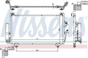 Nissens Συμπυκνωτής, σύστ. Κλιματισμού - 940165