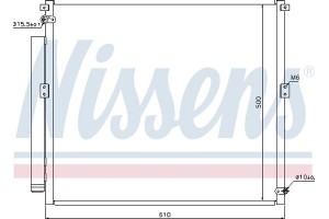 Nissens Συμπυκνωτής, σύστ. Κλιματισμού - 940167