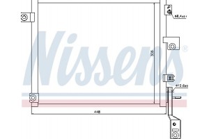 Nissens Συμπυκνωτής, σύστ. Κλιματισμού - 940171