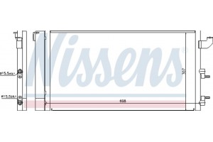 Nissens Συμπυκνωτής, σύστ. Κλιματισμού - 940173