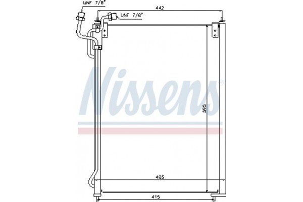 Nissens Συμπυκνωτής, σύστ. Κλιματισμού - 940180