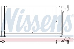 Nissens Συμπυκνωτής, σύστ. Κλιματισμού - 940181
