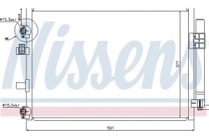 Nissens Συμπυκνωτής, σύστ. Κλιματισμού - 940182