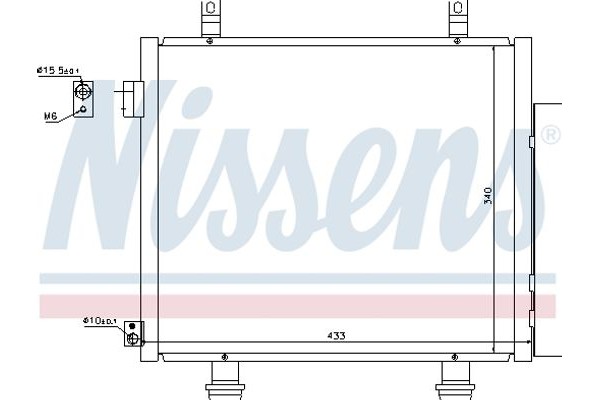 Nissens Συμπυκνωτής, σύστ. Κλιματισμού - 940193