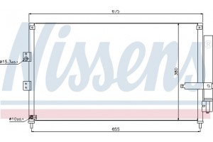 Nissens Συμπυκνωτής, σύστ. Κλιματισμού - 940197