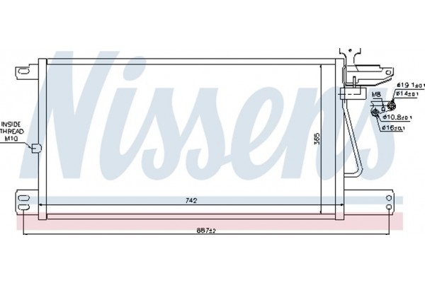 Nissens Συμπυκνωτής, σύστ. Κλιματισμού - 940198