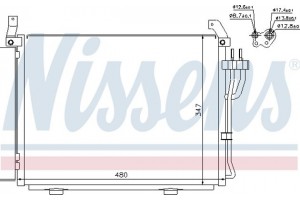 Nissens Συμπυκνωτής, σύστ. Κλιματισμού - 940205