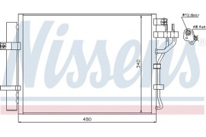 Nissens Συμπυκνωτής, σύστ. Κλιματισμού - 940219