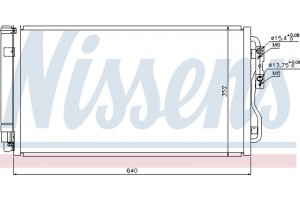 Nissens Συμπυκνωτής, σύστ. Κλιματισμού - 940236