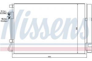 Nissens Συμπυκνωτής, σύστ. Κλιματισμού - 940243