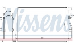 Nissens Συμπυκνωτής, σύστ. Κλιματισμού - 940246