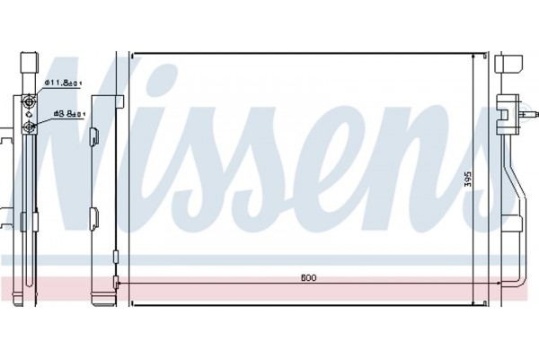 Nissens Συμπυκνωτής, σύστ. Κλιματισμού - 940246